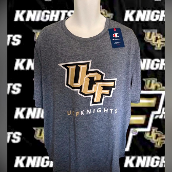 UCF Central Florida Knights Champion Men’s 2XL XXL Dri-Wick Grey Logo Shirt NWT - Picture 1 of 7